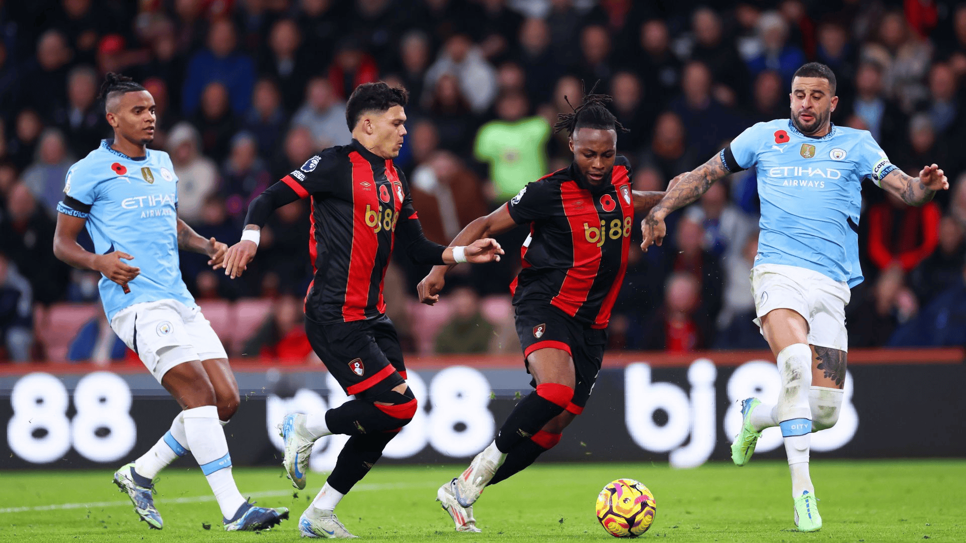 曼城-战胜伯恩茅斯，继续追逐领头羊的简单介绍